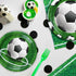 160 Packs Soccer Party Supplies, Boys Sports Theme Birthday Decor, Soccer Plates, Ball Theme Napkins, Serves 40