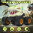 2.4GHz 1:24 6-12, Dinosaur Remote Control Car RC Monster Truck Scale RC Car with LED Lights & Movable Mouth