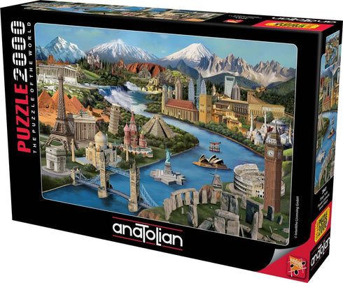 2000 3941 Anatolian Puzzle -Popular Landmarks Piece Jigsaw Puzzle #