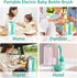 Electric Bottle Brush Cleaner, Portable Rechargeable Baby Bottle Cleaner Kit for Travel with Silicone Nipple & Straw
