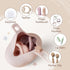 2 Pack Moonkie Silicone Pacifier Holder Case, Cute Portable Pacifier Storage Case