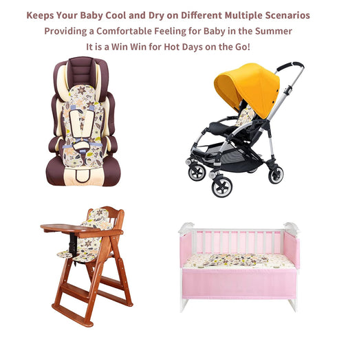 Children,Summer Gel Car Seat Cooler Pad for Breathable Ice Stroller Cooler Mat,Multifunctional Baby Cooling Pad
