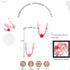 Jissoo 2Pcs Breastfeeding Necklaces - Silicone Sensory Necklace for New Moms,Emotional Calming Supplies,Newborn Nursing