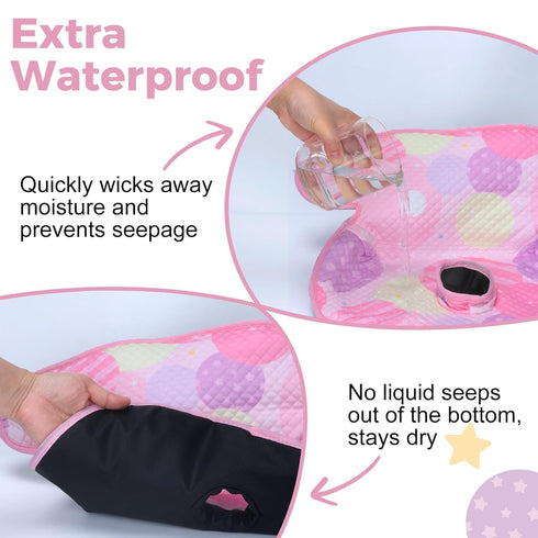 Piddle Pad Car Seat Liner, Waterproof Soft Car Seat Protector for Potty Training, Travel-Friendly Baby Toddler Carseat
