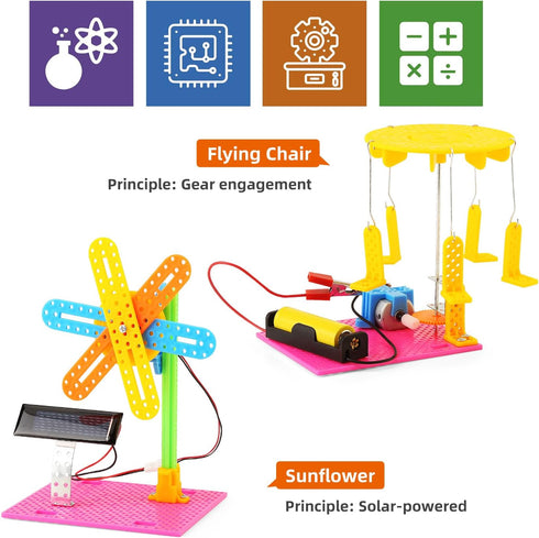 STEM Kit for Girls | Kids Crafts 8-12 Boys, Science Projects Activities Electronic Building Kits