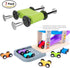 1 2 3 Set 7 Wood City Toddler Toys for Years Old, Wooden Car Ramp Racer Toy Vehicle with Mini Cars & Race Tracks