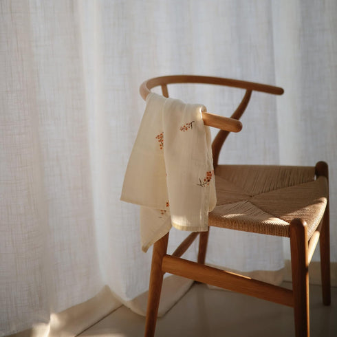 100% 23.5" 23.5" 3-Pack mushie Muslin Baby Cloths | Organic Cotton | x (Flowers)