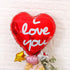 BinaryABC Valentines Day Decorations, Love Heart Foil Balloons, I Love You Balloon, 10Pcs (Red)