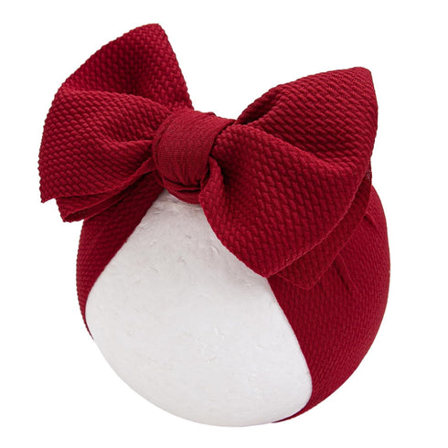 KIDOCHEESE Big Bows Baby Girl Headbands with Oversized Bows, Elastics Nylon Hairbands for Newborns, Infants, Toddlers,