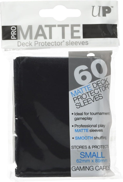 Ultra Pro Pro-Matte Black Small Deck Protectors, 60ct, black, small