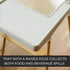 Home Stuff ANTILOP White High Chair Tray for Baby Finger Foods Placemat, Silicone Mat, Dishwasher Safe for Toddler