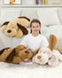 Plush,31 inches MaoGoLan Giant Dog Large Stuffed Animal Dog,Chocolate Brown Fluffy and Cuddly Stuffed Puppy Stuffed