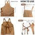 QeeHeng Set, Set, 38 Kids Real Tools Woodworking Tool Pieces with Tool Bag, Wood Workers Apron, Hand Saw,Children