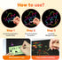 Eommmgl 4-12 Kids2 Pack Scratch Art Paper for Rainbow Notebooks Best Arts and Crafts Gift for Stocking