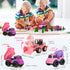 vusum 1 2-4,Dump Set, 1 2 3 Toddler Toys for Year Old Girl Gifts,Kids Toys for Age Truck Cement Mixer Excavator Toy