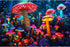 1000 Pieces Puzzle for Adults, Mushrooms Wooden Puzzle, Challenging Family Activity Gift, 29 x 20 in