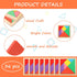 36 Pieces Wooden Tangrams Puzzles by Shappy for Students Party Favors, Geometric Pattern Blocks for Educational