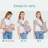bebless Cozy 0-36 Baby Carrier - Ergonomic, and Lightweight Carrier for Months, Effortless to Put On, Ideal