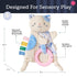0 Itzy Ritzy - Bitzy Crinkle Sensory Toy for Babies & Toddlers Features Crinkle Sound, Soft Braided Teething Toy Ring