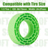 INJORA Silicone Rubber Inserts for 68-72mm 1.3" Tires, 4pcs (Green)