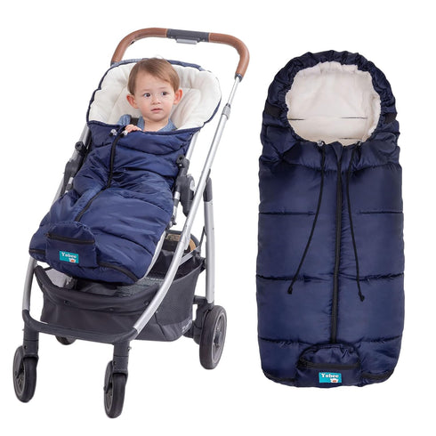Yobee Universal Cozy Fleece Stroller Footmuff, Winter Outdoor Tour Waterproof Baby Sleeping