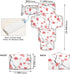 QwThum Portable Diaper Changing Pad Waterproof Foldable Travel Changing Mat with Built-in Pillow for Newborn Girls Boys