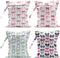VBCVBGFH 4 Pack Cute Pink Blue Bow Watercolor Leopard Bow Wet Bag Waterproof