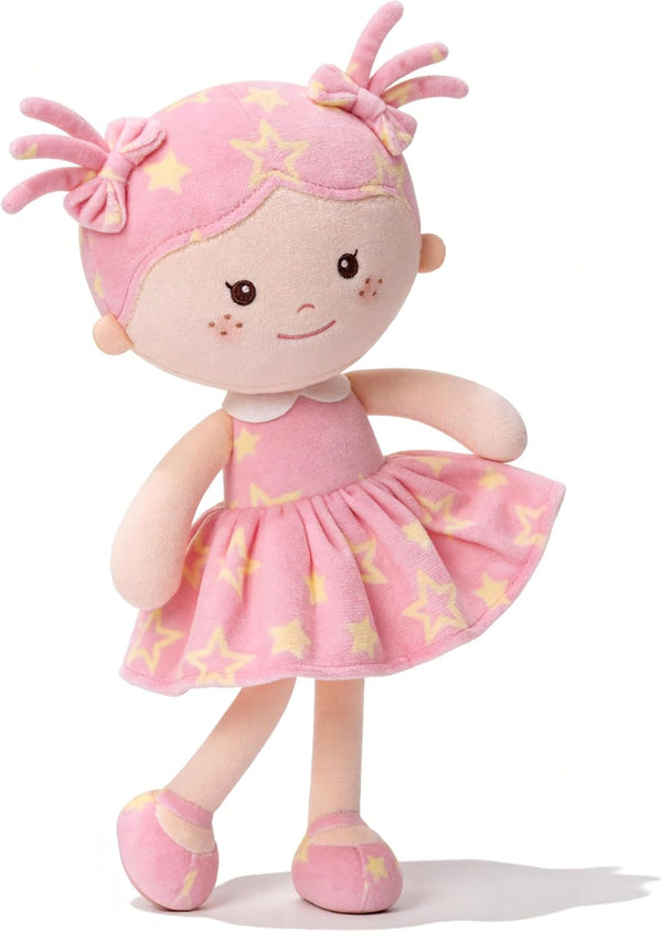Onetoo First Baby Doll Plush Baby Girls Dolls Rag Doll Soft Baby