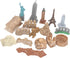 FOSA Miniature Ancient Buildings Toys, 17PCS Mini Around The World City Miniatures for Diorama Projects