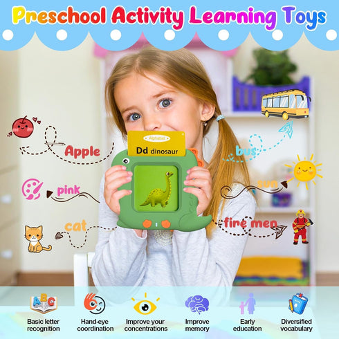 Pocket Speech Talking Flash Cards - 336 Sight Words for Toddlers, Montessori Audible Speech Buddy Learning Flashcards