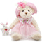 Oitscute Small Baby Teddy Bear - Cute Stuffed Animal Soft Plush Toy 10" in Pink Lace Dress