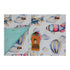 Dear Baby Gear Deluxe Car Seat Canopy - Infant Car Seat Cover - Opal Blue 40"x30" - Covers for Car Seats (Airplanes,