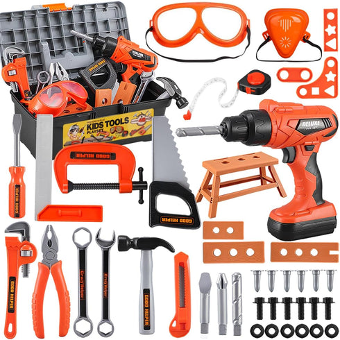 Kids Tool Set Zealous 48 pcs Toddler Tool Set with Tool Box