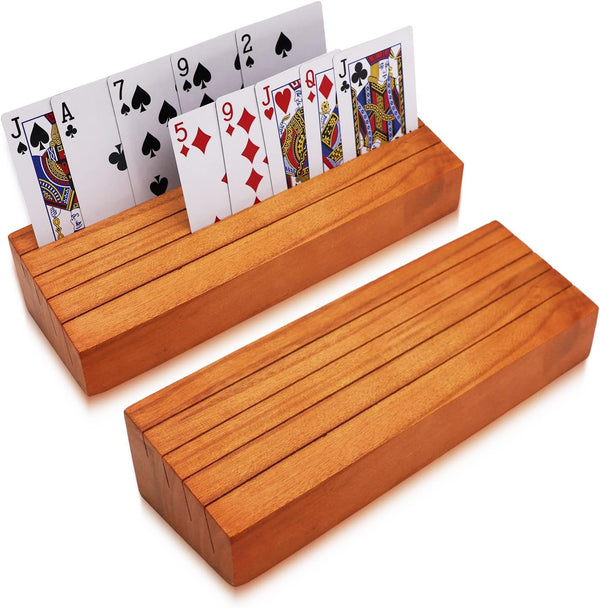 Card Holders for Playing Cards Holder Stand Wood Playing Card Holder for