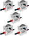 5 Sets of Technical Parts - Complete Gearbox Assembly Trans-Clear Wormbox Gear Motor Reducer Block for Mindstorms
