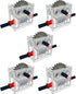 5 Sets of Technical Parts - Complete Gearbox Assembly Trans-Clear Wormbox Gear Motor Reducer Block for Mindstorms