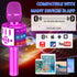 Amazmic Kids Karaoke Microphone Machine, Portable Wireless Karaoke Machine with LED Lights, Gift for Children Adults