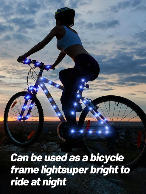 16.4FT Durable Baby Stroller Lights for Walking at Night, Make the Stroller Visible, with Cable Ties, LED Lights