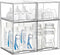 Baby Bottle Storage Organizer: Clear Stackable Storage Drawers, Acrylic Bottles Station Organizer