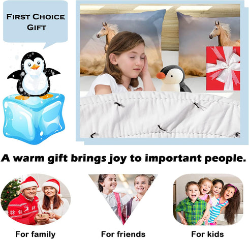9.84" Penguin Stuffed Animal Plush, Cute Stuffed Baby Penguin Toy for Girls Boys