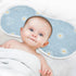 decor gift 4 Pack 22x11in Cotton Muslin Baby Burp Cloths Breathable Cartoon Swan Sunflower Pastel Blue washcloth