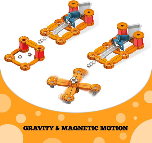 Geomag Magnetic Toys Magnets for Kids, 96 Piece Mechanics Goal Challenge Educational Board Game & Building Set