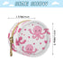 YETTASBIN Cute Pink Octopus Portable Pacifier Holder Case with Metal Hook Buckle & Zipper for Diaper Bag and Stroller