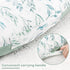 DILIMI Newborn Lounger Pillow Cover - Soft Green Leaf Design