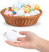 FunsLane 50 Pcs Easter Eggs White Blank Plastic Eggs, Paintable DIY Creative Decoration Eggs for Party Favors