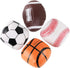 Liberty Imports 4 Pack My First Soft Plush Stuffed Sports Balls Toy Set for Kids, 5" - Football, Baseball, Basketball,