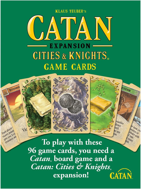 CATAN Cities & Knights Replacement Game Cards | Complete Set of 95 Game Cards for The Cities & Knights Board Game Expansion (Sold Separately) | Board Game Accessories | Made Studio