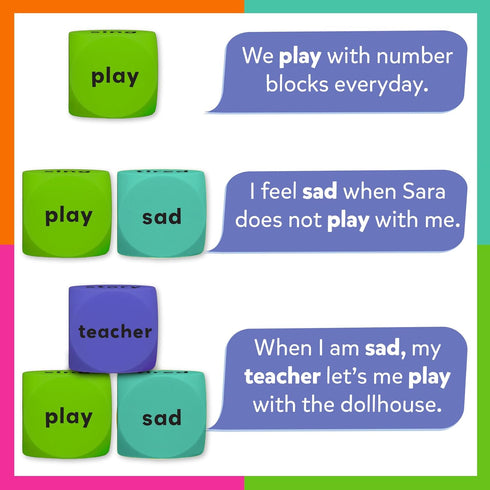 8 4, 5, 6, 7 Skillmatics Conversation Cubes for Kids - Foam Cubes for Social-Emotional Learning, Classroom