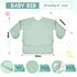 6 Pack 6-24 Jeyiour Long Sleeve Baby Bibs Mess Proof Bib Washable Feeding Bib Waterproof Smock Bib for Infant Toddler