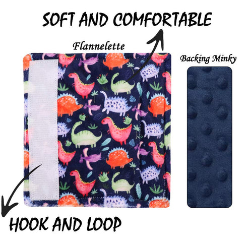 Dinosaur Car Seat Belt Covers for Baby, Toddlers, Minky Seat Belt Protectors for Car Seats, for Kids Newborn Infants